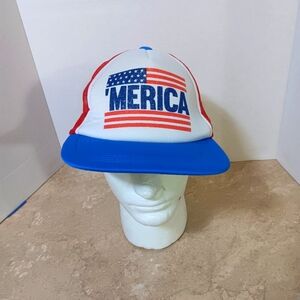 Vibrant Patriotic Red Mesh Baseball Cap